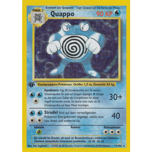 Quappo - 13/102 - Holo 1st Edition