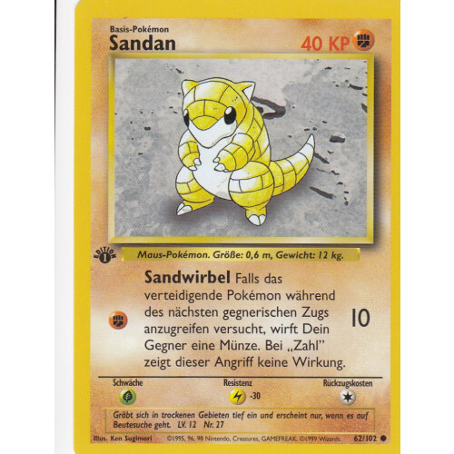 Sandan - 62/102 - Common 1st Edition