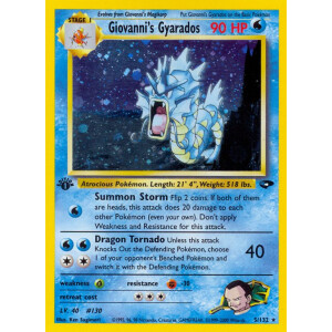 Giovannis Gyarados - 5/132 - Holo 1st Edition - Excellent