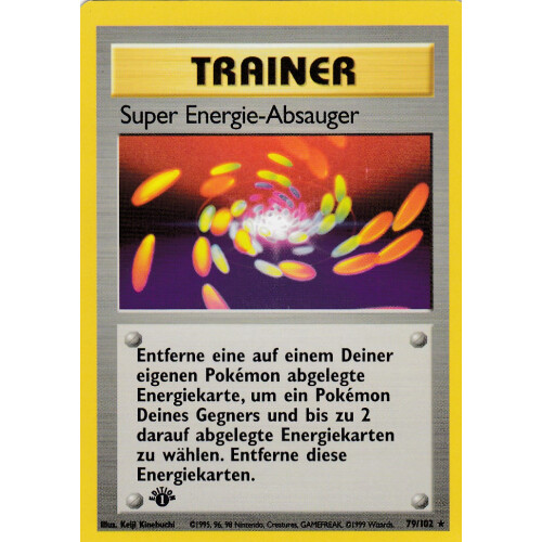 Super Energie-Absauger - 79/102 - Rare 1st Edition