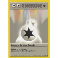 Doppelte farblose Energie - 96/102 - Uncommon 1st Edition