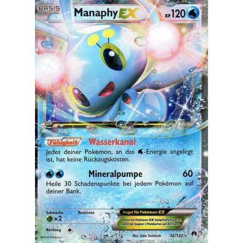 Manaphy EX - 32/122 - Played