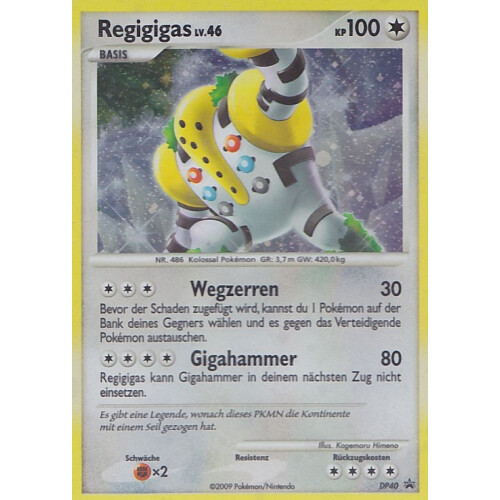 Regigigas - DP40 - Promo - Excellent