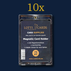 LottiCards 75pt Magnetic Card Holder - 10 Stück