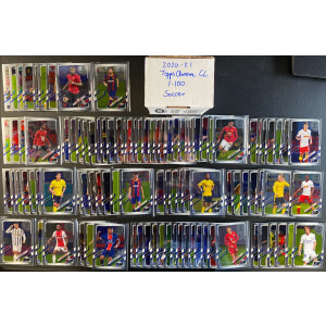 Complete Set 2020-21 Topps Chrome Champions League Soccer...