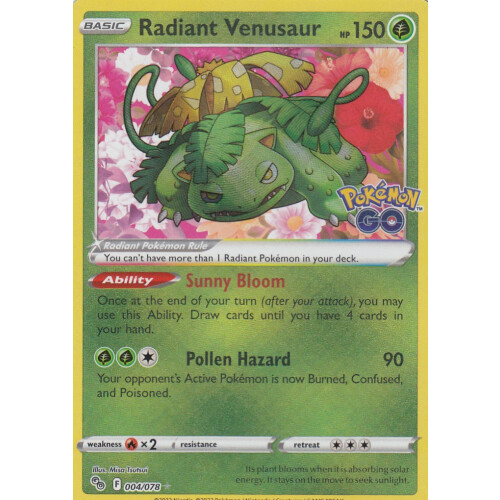 Radiant Venusaur - 004/078 - Ultra Rare