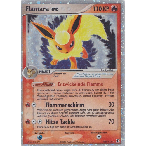 Flamara ex - 108/113 - EX - Poor
