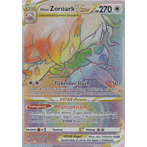 Hisui-Zoroark VSTAR - 203/196 - Secret Rare