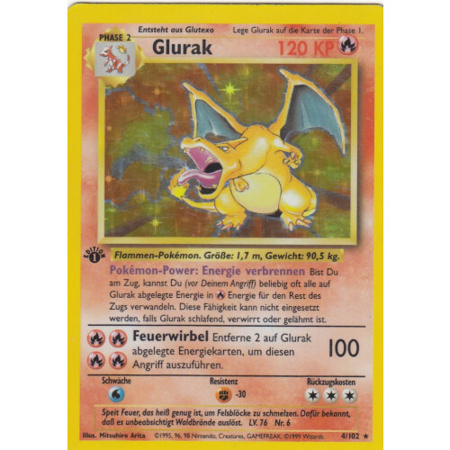Glurak - 4/102 - Holo 1st Edition - L-PS46
