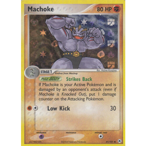 Machoke - 41/101 - Reverse Holo - Excellent