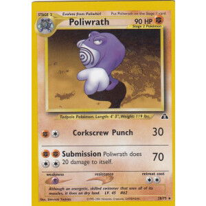 Poliwrath - 28/75 - Rare - Good
