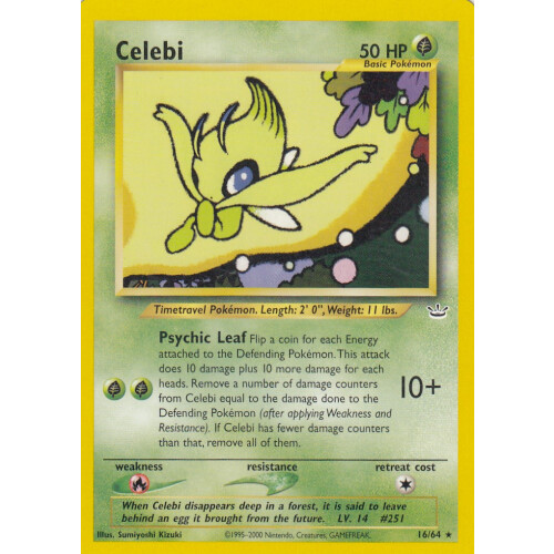 Celebi - 16/64 - Rare - Played