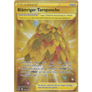 Bl&auml;ttriger Tarnponcho - 214/195 - Secret Rare