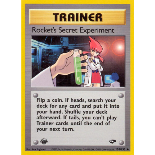 Rockets Secret Experiment - 120/132 - Uncommon 1st Edition - Excellent