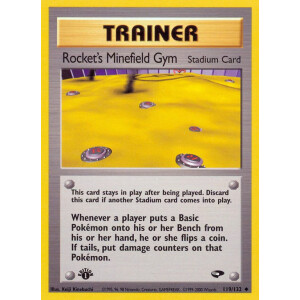 Rockets Minefield Gym - 119/132 - Uncommon 1st Edition -...