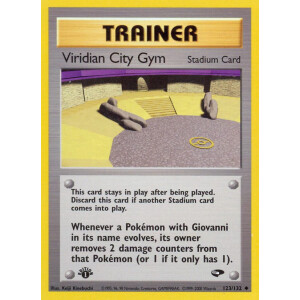 Viridian City Gym - 123/132 - Uncommon 1st Edition -...