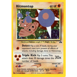 Hitmontop - 3/75 - Holo - Poor