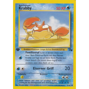 Krabby - 51/62 - Common 1st Edition - Excellent