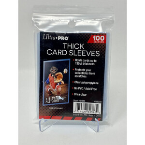 Ultra Pro Thick Card Sleeves - 100 Sleeves (Bis 130pt)