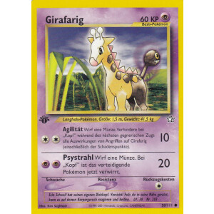 Girafarig - 58/111 - Common 1st Edition - Excellent