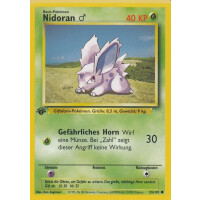 Nidoran M - 55/102 - Common 1st Edition - Good