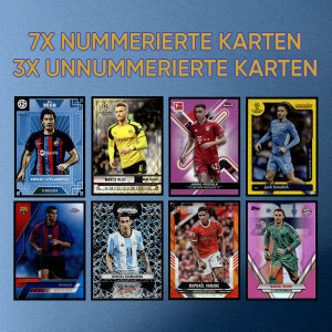 100 Premium Soccer Cards mit 10 Parallel Karten -...
