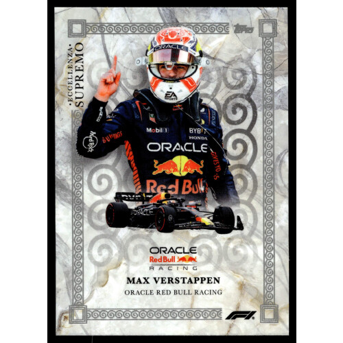 Max Verstappen 2023 Topps F1 Eccellenza Base Supremo Red Bull