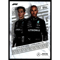 Lewis Hamilton & George Russel 2023 Topps F1 Eccellenza Base La Squad