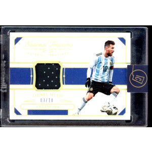 Lionel Messi 2018 Panini National Treasures Player-Worn Patch #MT-LM 3/10