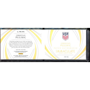 Christian Pulisic 2018/19 Panini Immaculate Booklet...
