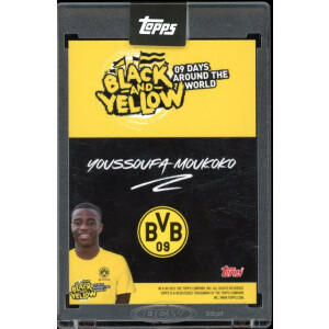 Youssoufa Moukoko 2020/21 Topps Black & Yellow Rookie...