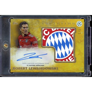 Robert Lewandowski 2021/22 Topps Inception Patch Auto 1/1 Bayern Munich