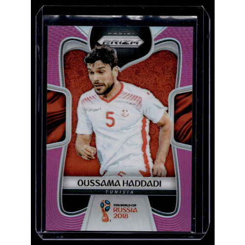 Oussama Haddadi 2018 Panini Prizm World Cup #287 Pink Prizm 2/8 Tunisia