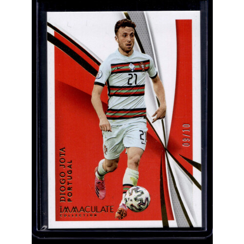 Diogo Jota 2021 Immaculate #84 Gold 9/10 Portugal