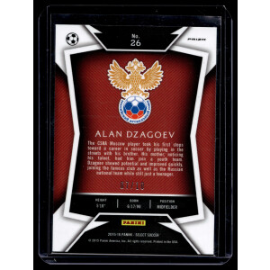Alan Dzagoev 2015/16 Panini Select #26 Gold 7/10 Russia