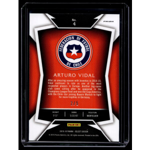 Arturo Vidal 2015/16 Panini Select #4 Green 2/5 Chile