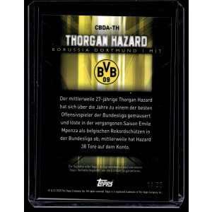 Thorgan Hazard 2020 Topps BVB Transcendent #CBDA-TH On-Card Auto 14/25