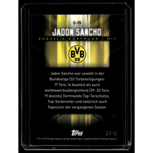 Jadon Sancho 2020 Topps BVB Transcendent #C-15 Rookie...