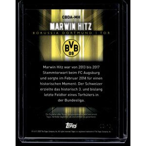 Marwin Hitz 2020 Topps BVB Transcendent #BDA-MH On-Card...