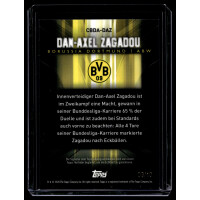 Dan-Axel Zagadou 2020 Topps BVB Transcendent #CBDA-DAZ On-Card Auto Gold 3/10