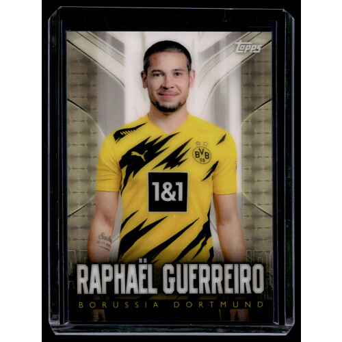 Raphael Guerreiro 2020 Topps BVB Transcendent #C-10 Superfractor 1/1 Dortmund