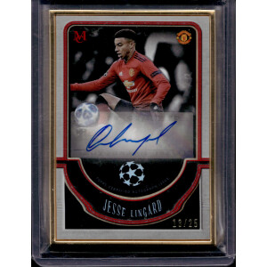 Jesse Lingard 2018/19 Topps Museum UCL Gold Frame Auto...