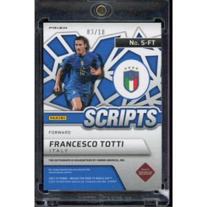 Francesco Totti 2021/22 Panini Mosaic Road To Qatar World...