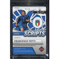 Francesco Totti 2021/22 Panini Mosaic Road To Qatar World Cup Gold 03/10 #S-FT