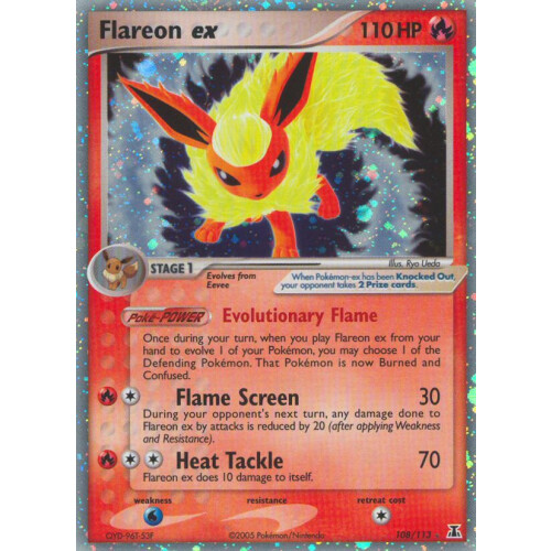 Flareon ex - 108/113 - EX - Excellent