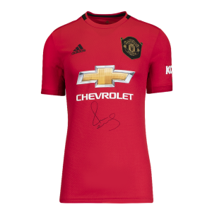 Paul Scholes Front Signed Manchester United 2019-20 Home...