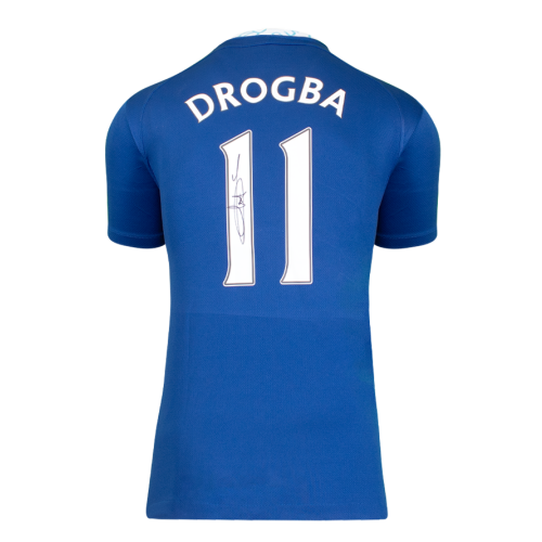 Didier Drogba Back Signed Chelsea 2022-23 Home Shirt