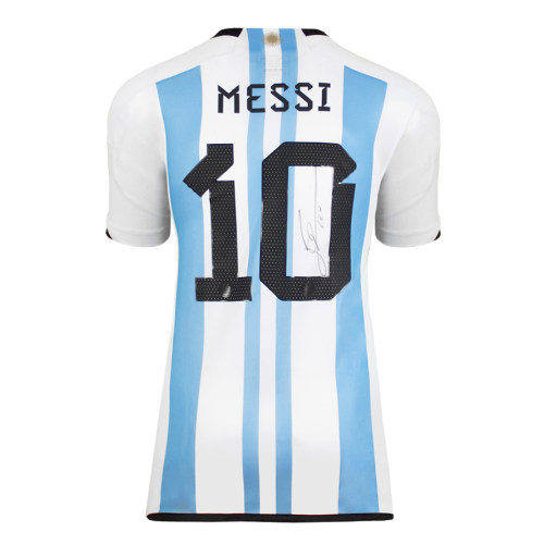 Lionel Messi Official Back Signed Argentina 2022-23 Home Shirt