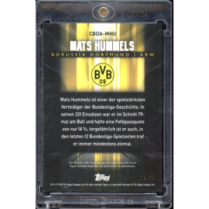 Mats Hummels 2020 Topps BVB Transcendent #CBDA-MHU...