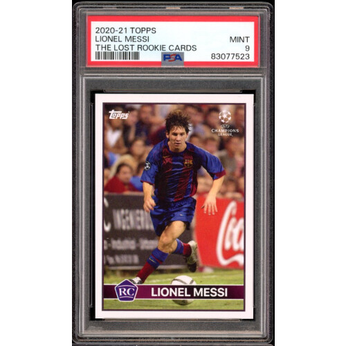 Lionel Messi 2020/21 Topps The Lost Rookie Cards PSA 9 Barcelona